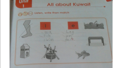 حل كتاب اللغة الانجليزية للصف الثالث الفصل الاول المنهاج الكويتي