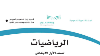 حل كتاب الرياضيات الصف الاول ابتدائي المنهاج السعودي