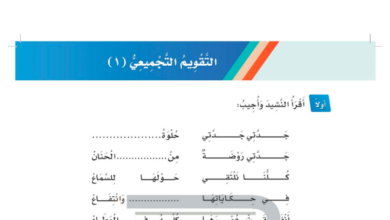 التقويم التجميعي 1 للصف الثاني ابتدائي المنهاج السعودي