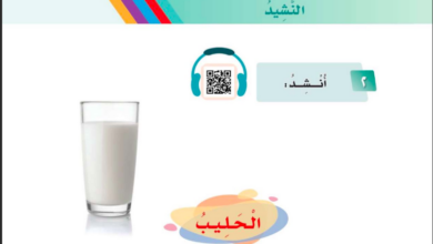نشيد الحليب للصف الاول ابتدائي المنهاج السعودي